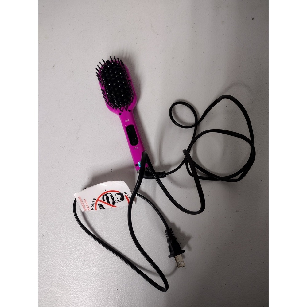 Eva NYC - Healthy Heat - Mini Thermal Straightening Brush Travel Ceramic -Tested